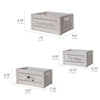 Addie Joy Pet-Themed Decorative Wood Crate Set of 3